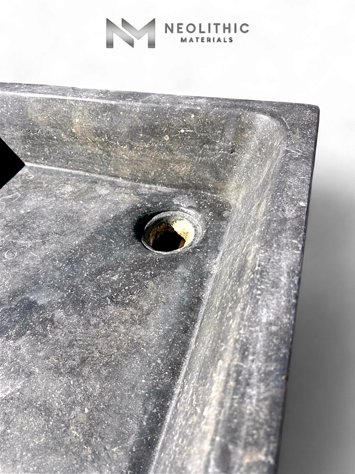 Antique Belgian Dark Bluestone Sink - Image 2